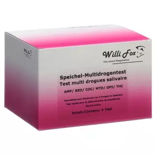 Willi Fox Drug Test Multi 6 Party Drugs Слина 4 шт