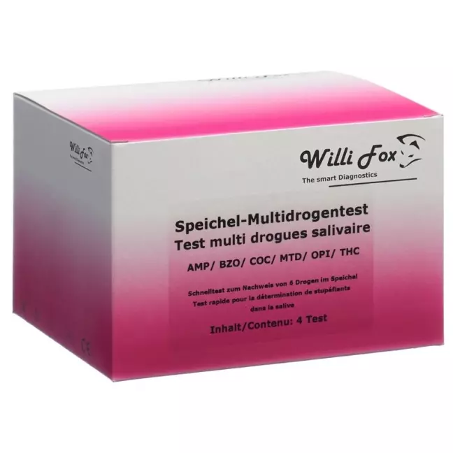 Willi Fox Drug Test Multi 6 Party Drugs Слина 4 шт