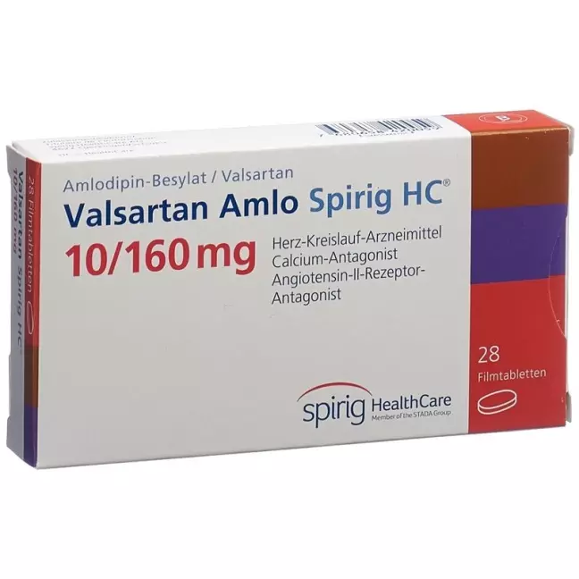 Valsartan Amlo Spirig HC Filmtable 10/160мг 28 шт