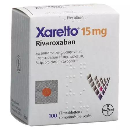 Xarelto Filmtable 15 мг DS 100 шт