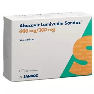 Абакавір Ламівудин Сандоз Filmtable 600мг/300мг 30 шт