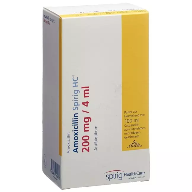 Amoxicillin Spirig HC Plv 200 мг/4 мл для приготування суспензії