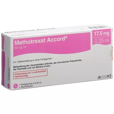 Methotrexate Accord Inj Lös 17,5 mg/0,35 ml Fertspr 0,35 ml