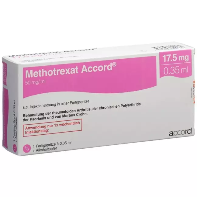 Methotrexate Accord Inj Lös 17,5 mg/0,35 ml Fertspr 0,35 ml