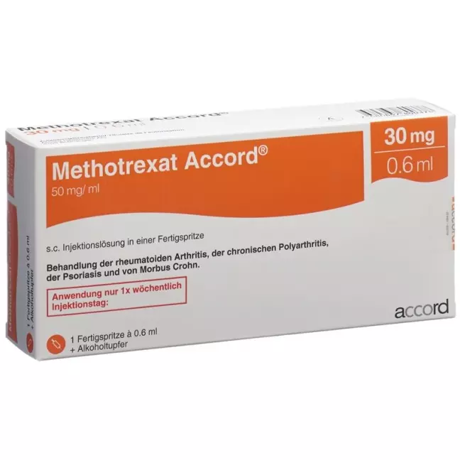 Methotrexate Accord Inj Lös 30 mg/0.6ml Fertspr 0.6 ml