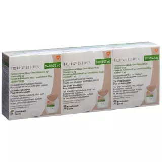 Trelegy Ellipta Inh Plv 92/55/22 мкг 3 x 30 доз