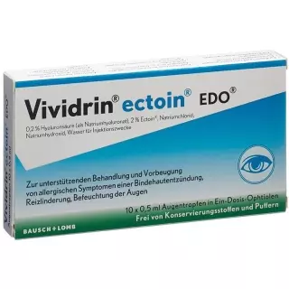 Вівідрин ектоїн EDO Gtt Opht 10 Monodos 0,5 мл
