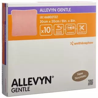 Allevyn Gentle Wundverband 20x20cm 10 Stück