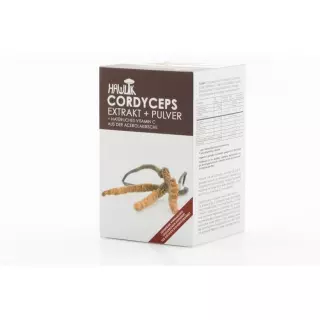 Hawlik Cordyceps екстракт + порошок капсули 120 шт