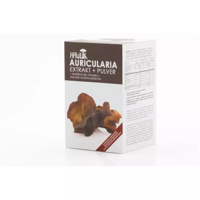 Hawlik Auricularia Extract + Powder Capsules 120 шт