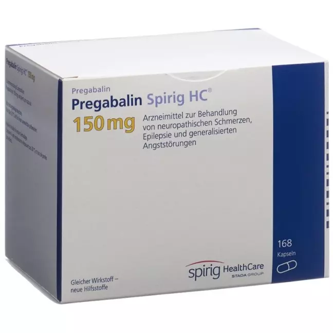 Pregabalin Spirig HC капсули 150 мг 168 шт