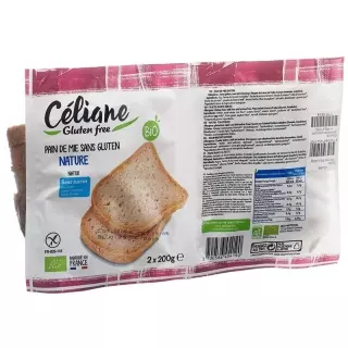 Les Recettes de Céliane натуральний тостовий хліб без глютену 2 х 200 г