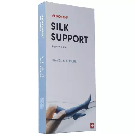 Venosan Silk A-D Support Socks M темно-синій 1 пара