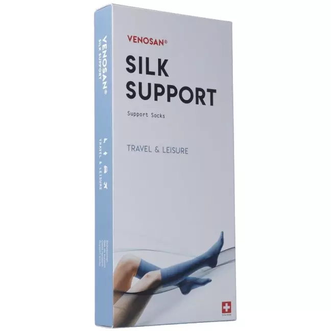 Venosan Silk A-D Support Socks M темно-синій 1 пара