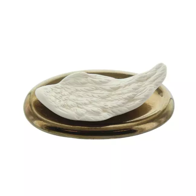 Herboristeria Fragrance Stone Angel Wings Plate Gold Herboristeria Fragrance Stone Angel Wings Plate Gold