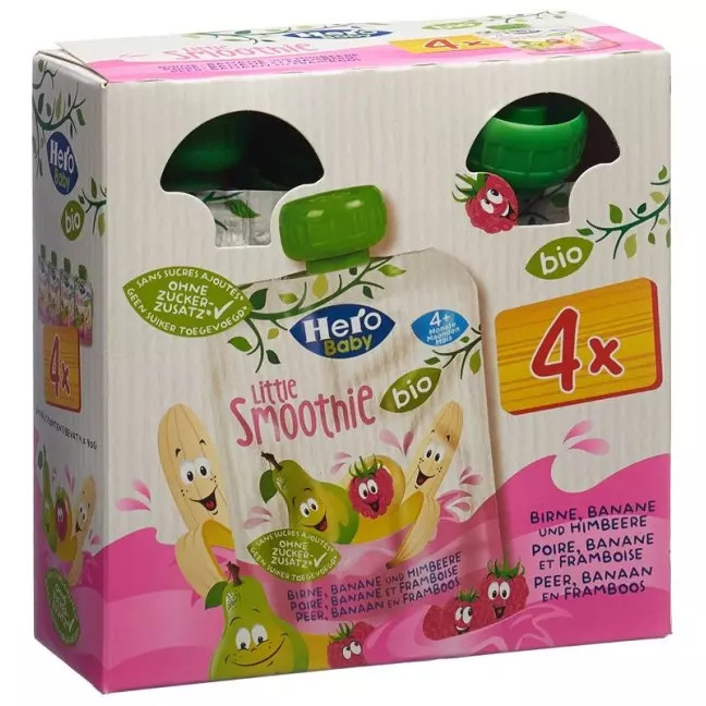Hero Baby Smoothie Bir Ba Him Bio Quattro 4x 90g Hero Baby Smoothie Bir Ba Him Bio Quattro 4x 90g
