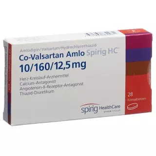 Ко-валсартан Амло Спіріг ХК 10/160/12,5 28 шт