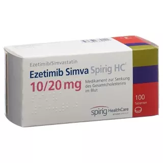 Ezetimibe Simva Spirig HC таблетки 10/20 мг 100 шт