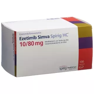 Ezetimibe Simva Spirig HC таблетки 10/80 мг 100 шт