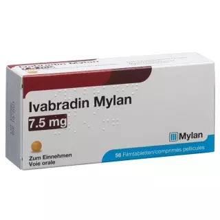 Ivabradine Mylan Filmtable 7,5 мг 56 шт
