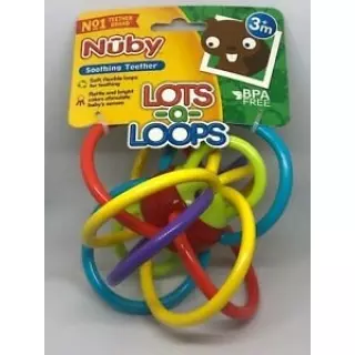 Брязкальце-прорізувач NUBY Lots a Loops 6M+