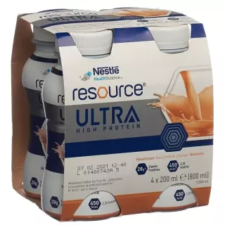 Resource Ultra High Protein Hazelnut 4 Fl 200 мл