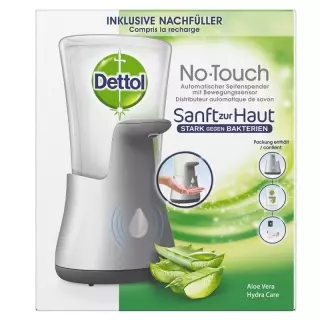 Dettol No-Touch Starter Set Silver Aloe Vera 250 мл