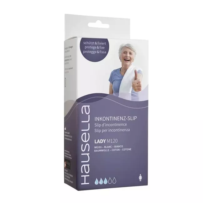 Труси Hausella при нетриманні Lady M120 XXL білі з бавовни