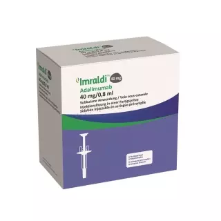 Imraldi Inj Lös 40 мг/0,8 мл попередньо наповнений шприц 6 x 0,8 мл