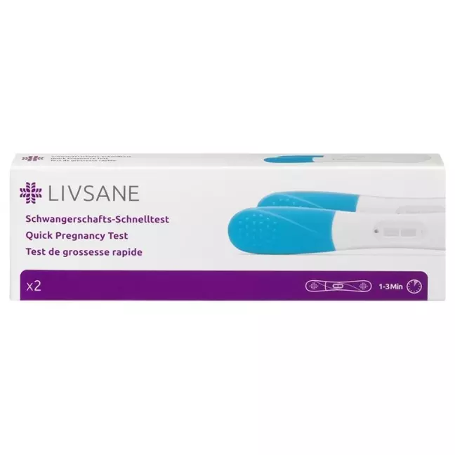Тест на вагітність Livsane Швидкі результати 2 шт