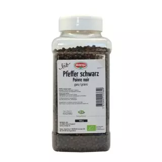 Morga Gewürz Pfeffer Schwarz Ganz Bio Dose 500g