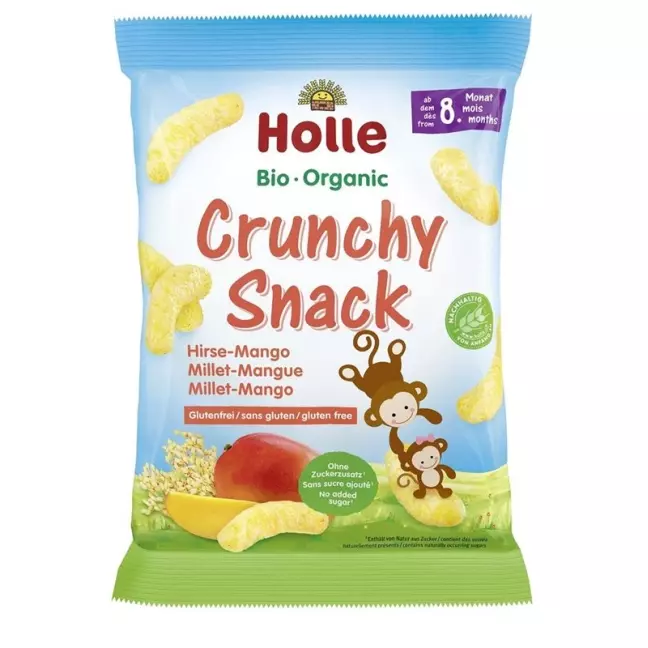 HOLLE Organic Crunchy Snack Millet Mango HOLLE Organic Crunchy Snack Millet Mango