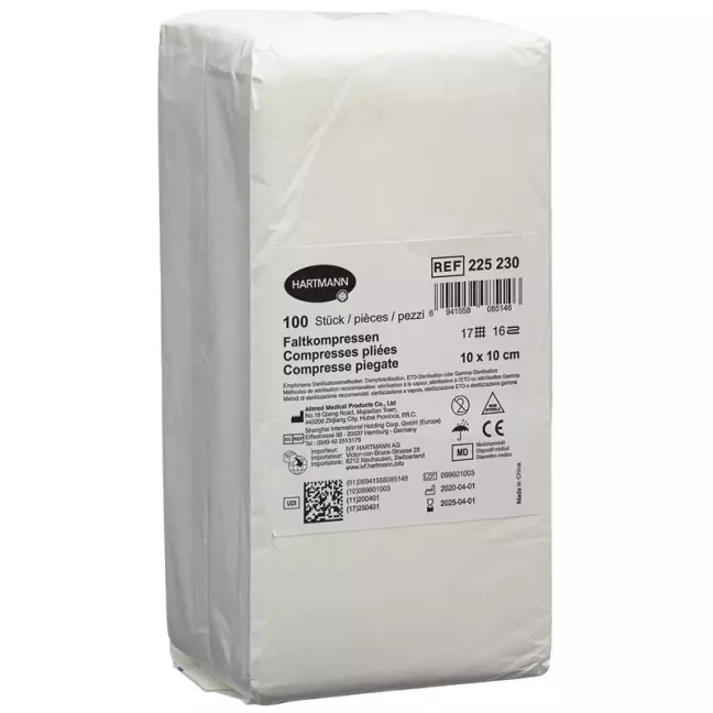 IVF Faltkompresse T17 10x10cm 16-fach 100 Stück