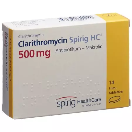 Clarithromycin Spirig HC Filmtable 500 мг 14 шт