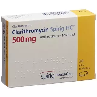 Clarithromycin Spirig HC Filmtable 500 мг 20 шт