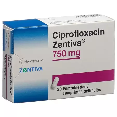 Ciprofloxacin Zentiva Filmtabletten 750mg 20 Stück