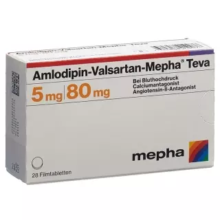 Amlodipine-Valsartan-Mepha Teva Filmtabl 5мг/80мг 28 шт.