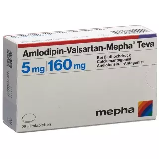 Amlodipine-Valsartan-Mepha Teva Filmtabl 5мг/160мг 28 шт.