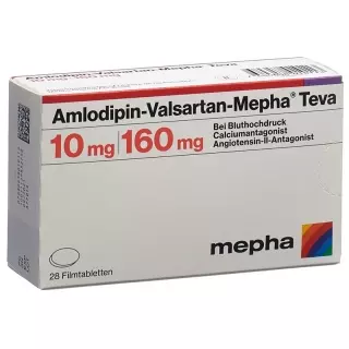 Amlodipine-Valsartan-Mepha Teva Filmtabl 10мг/160мг 28 шт.