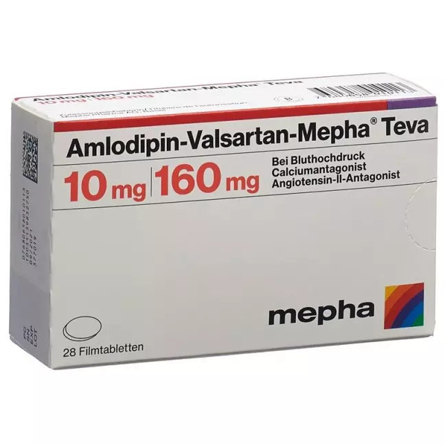 Amlodipine-Valsartan-Mepha Teva Filmtabl 10мг/160мг 28 шт.