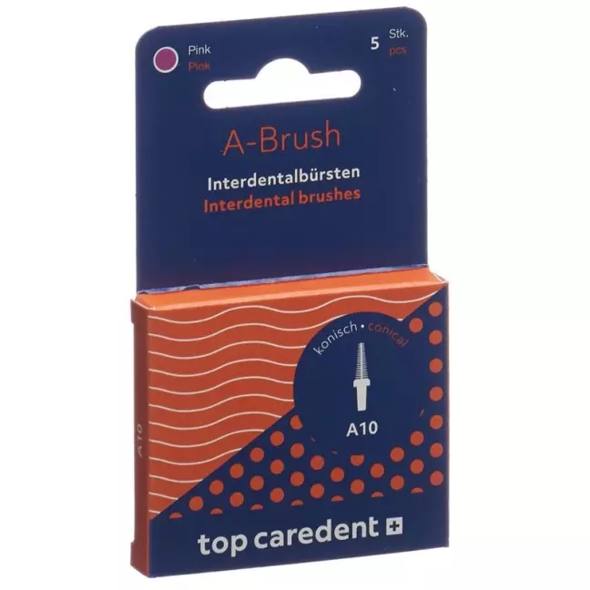 Щітка Top Caredent A-brush 10 Idbh-p Pink Conical 5 шт