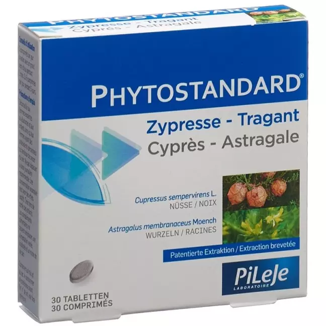 Phytostandard Zypresse - Tragant Tabletten Blister 30 Stück Phytostandard Zypresse - Tragant Tabletten Blister 30 Stück
