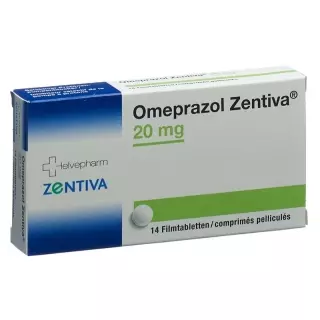Омепразол Зентіва таблетки, вкриті оболонкою, 20 мг 14 шт