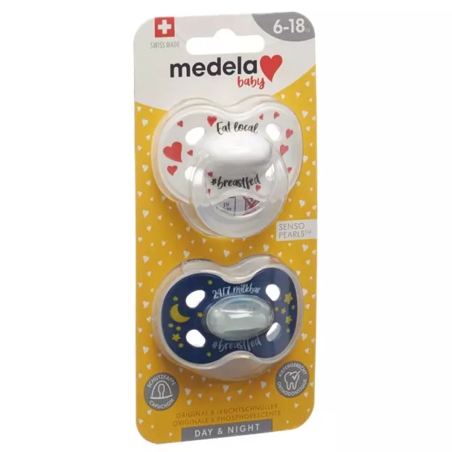 MEDELA Baby Nuggi Day&amp;Night 6–18 лет на грудном вскармливании