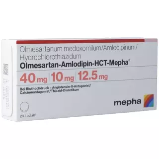 OLMESARTAN AMLO HCT Mepha Lactab 40/10/12,5