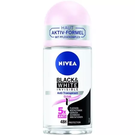 Жіночий дезодорант Nivea Invisible for Black &amp; White Clear Roll-on 5