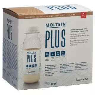 Moltein Plus 2.5 Cappuccino 6 пляшок 50г